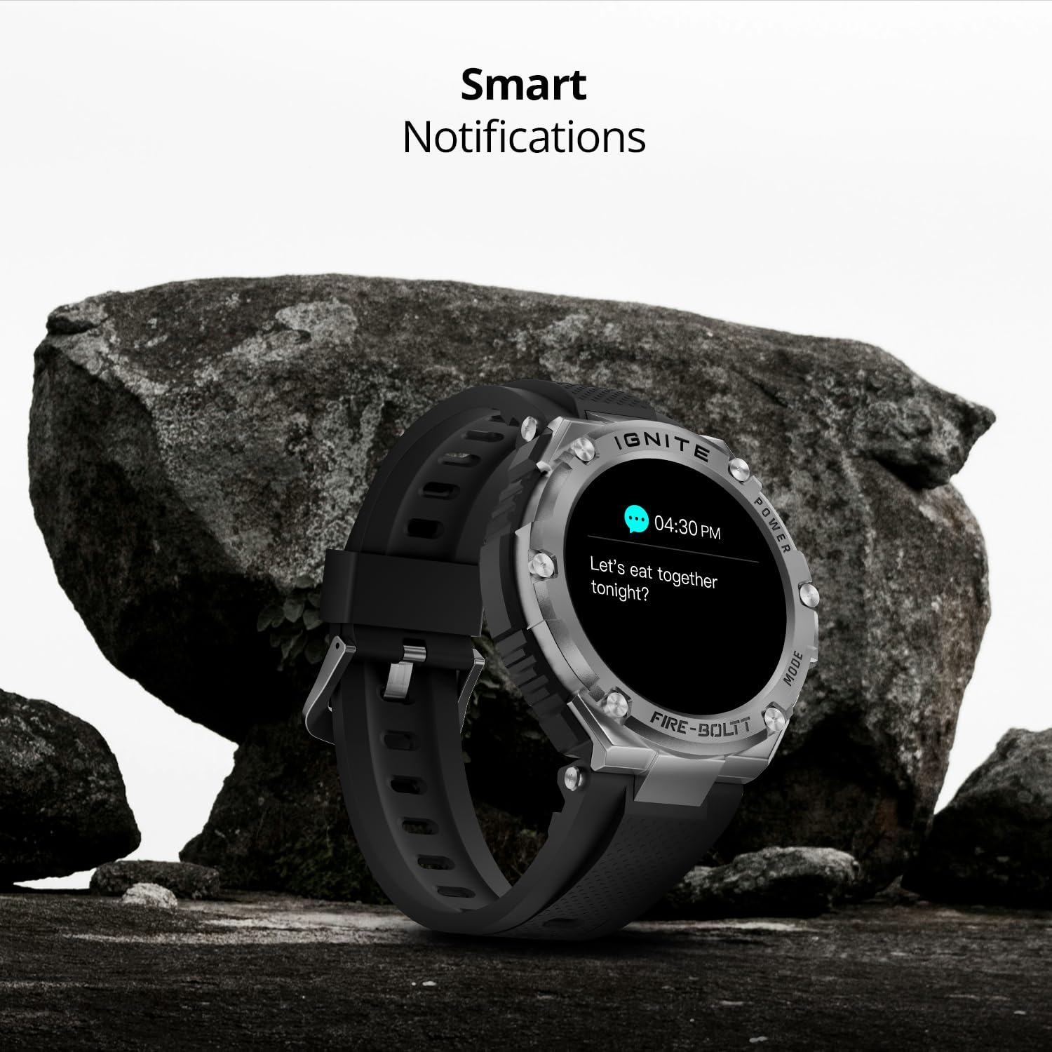 Firebolt Assoult Rugged design meets smart performance. Featuring a large HD display, Bluetooth calling.