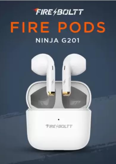 Fire-Boltt Ninja G201 Wireless Earbuds | Touch Control & Bluetooth 5.1