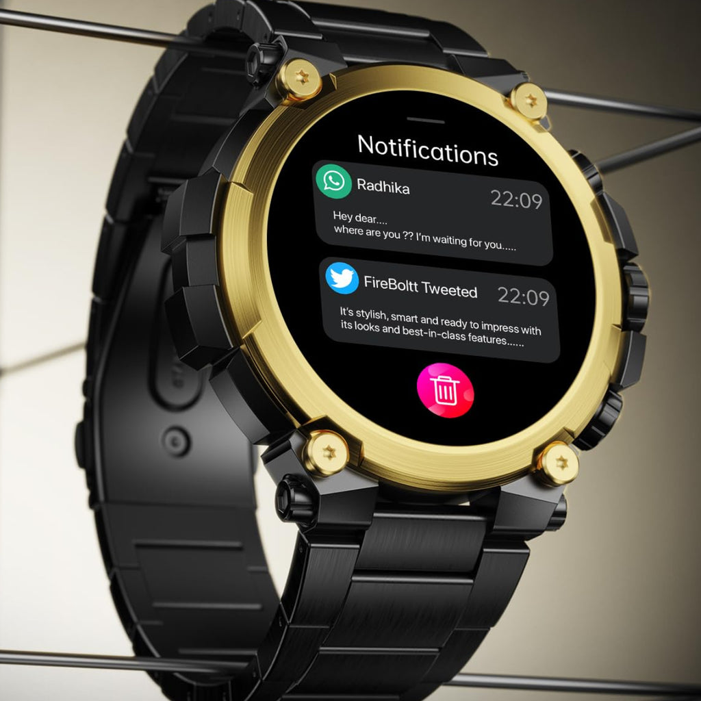 Fire-Boltt Dominian AMOLED Smartwatch | 1.43″ AMOLED | BT Calling