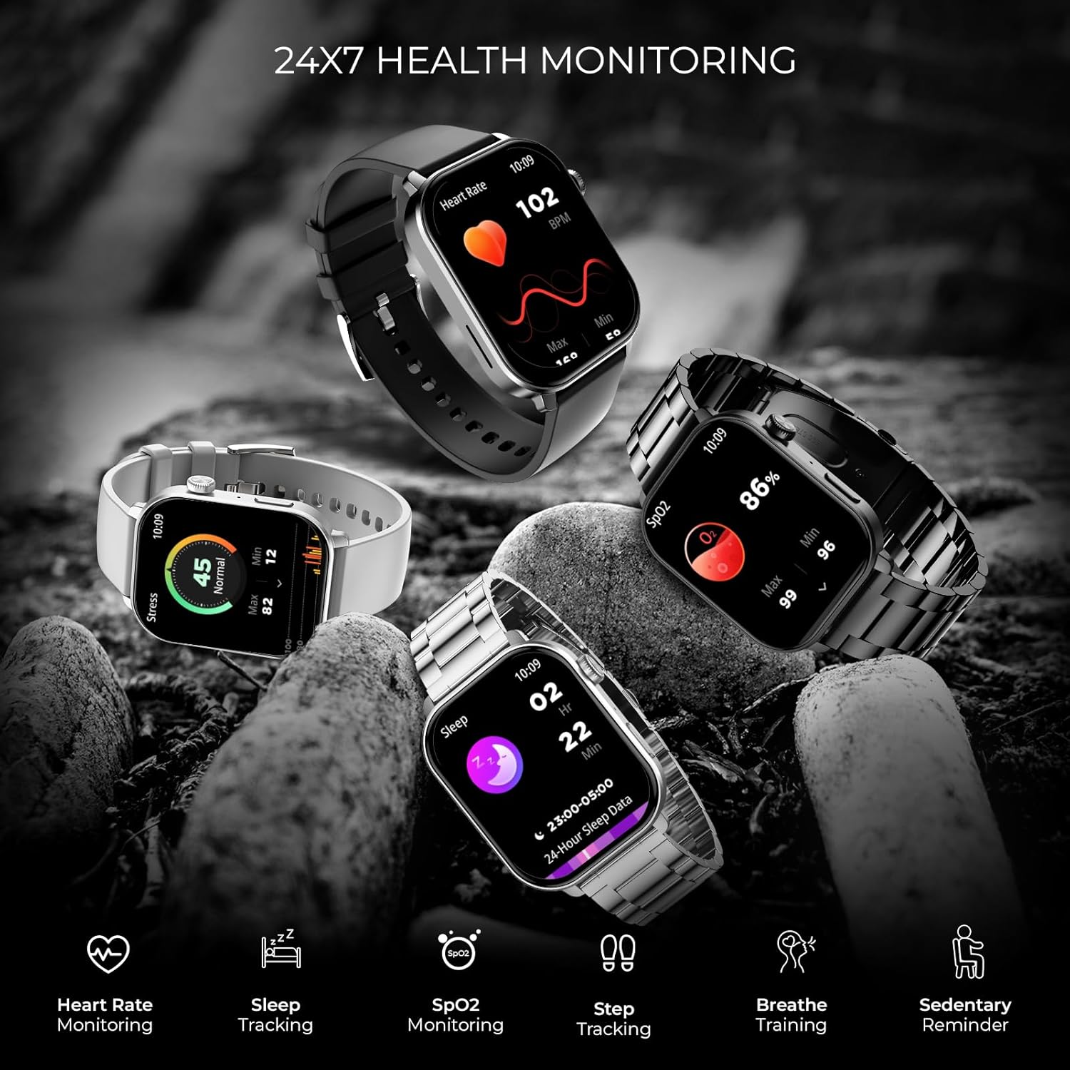 beatXP Unbound Pro Fitness & Smartwatch – BT Calling + AMOLED