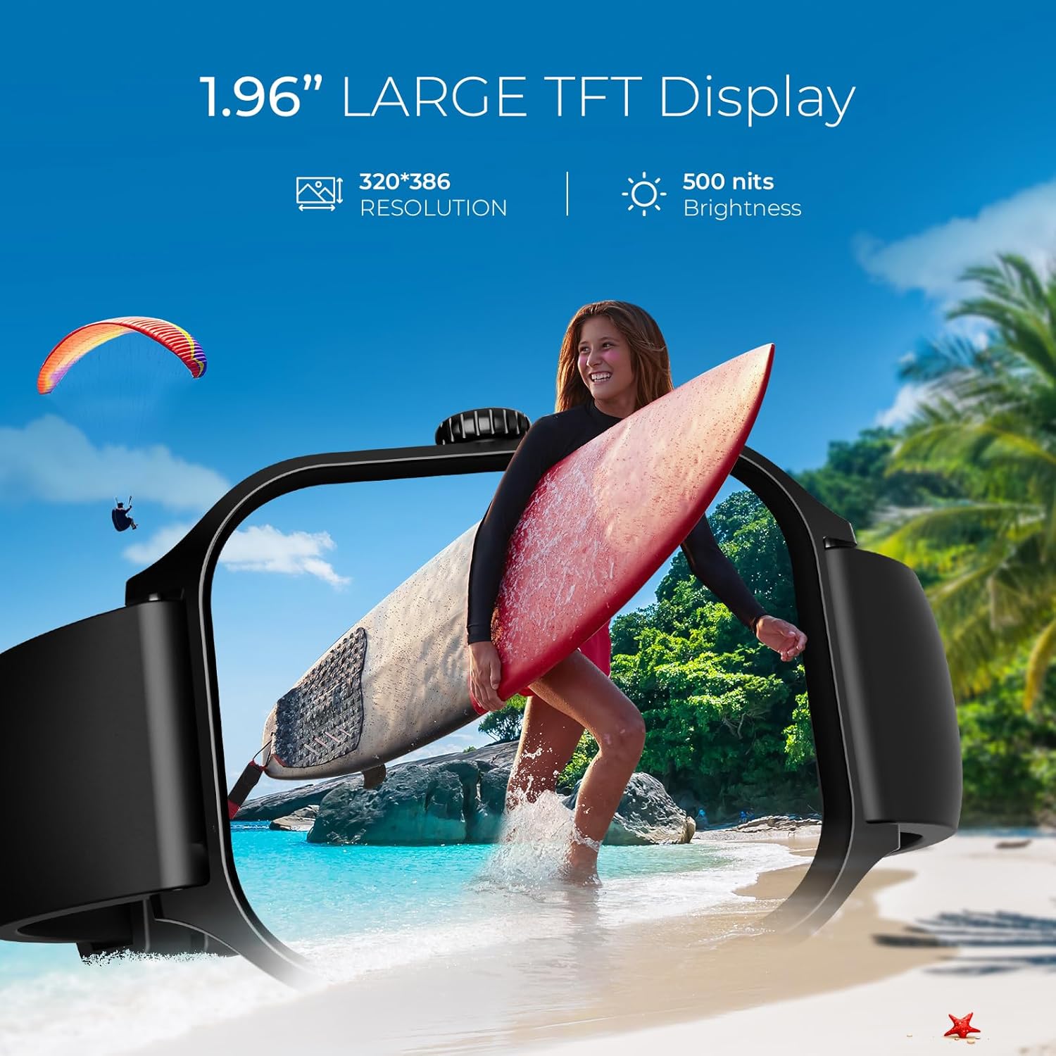 beatXP Marv Raze Fitness Smartwatch with 24×7 Health Monitoring | Bluetooth Calling & Health Tracker