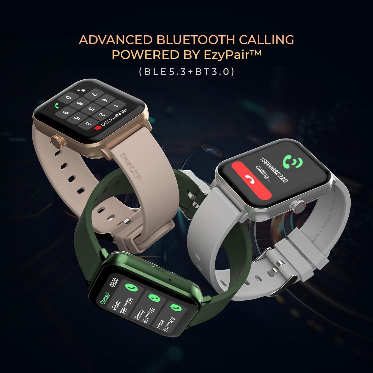 beatXP Marv Ace | HD Display & 100+ Sports Modes | with SpO₂ Monitor