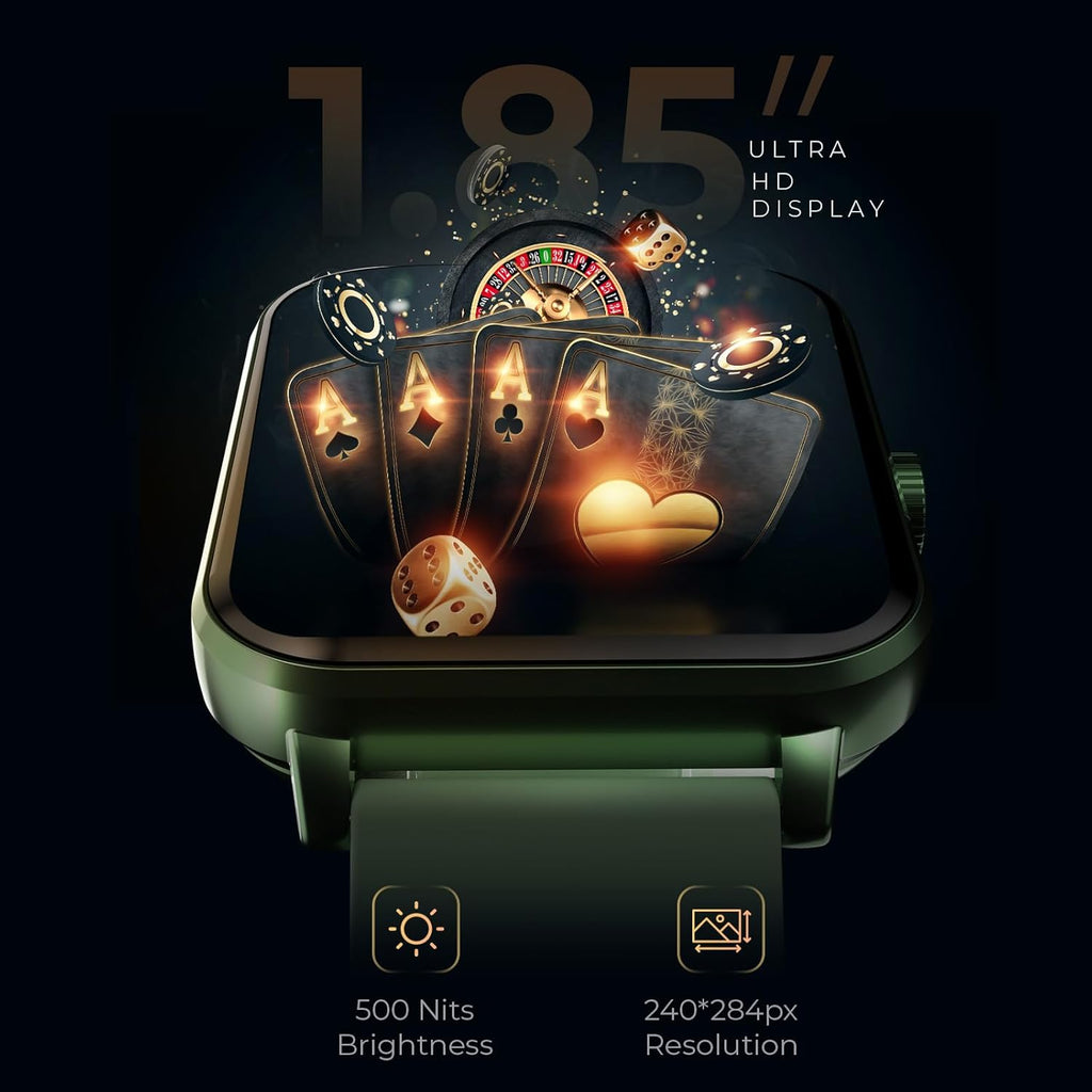 beatXP Marv Ace | HD Display & 100+ Sports Modes | with SpO₂ Monitor