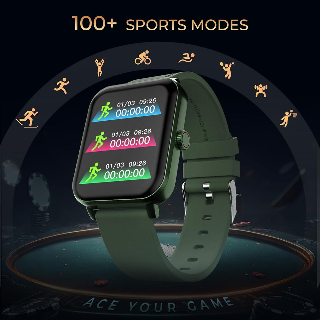 beatXP Marv Ace | HD Display & 100+ Sports Modes | with SpO₂ Monitor