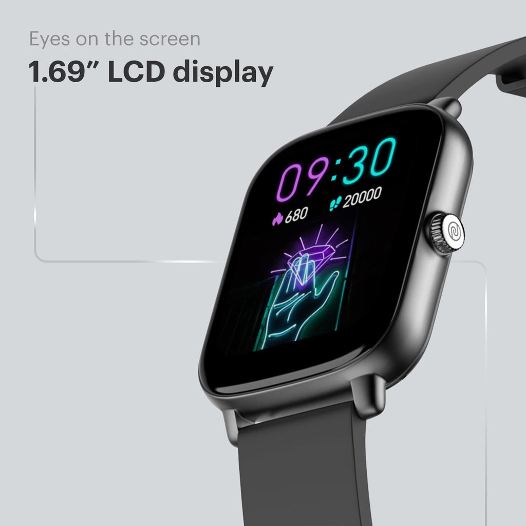 Noise Icon Buzz Smartwatch – 1.69″ Display & Health Tracker| BT Calling & 100+ Sports Modes