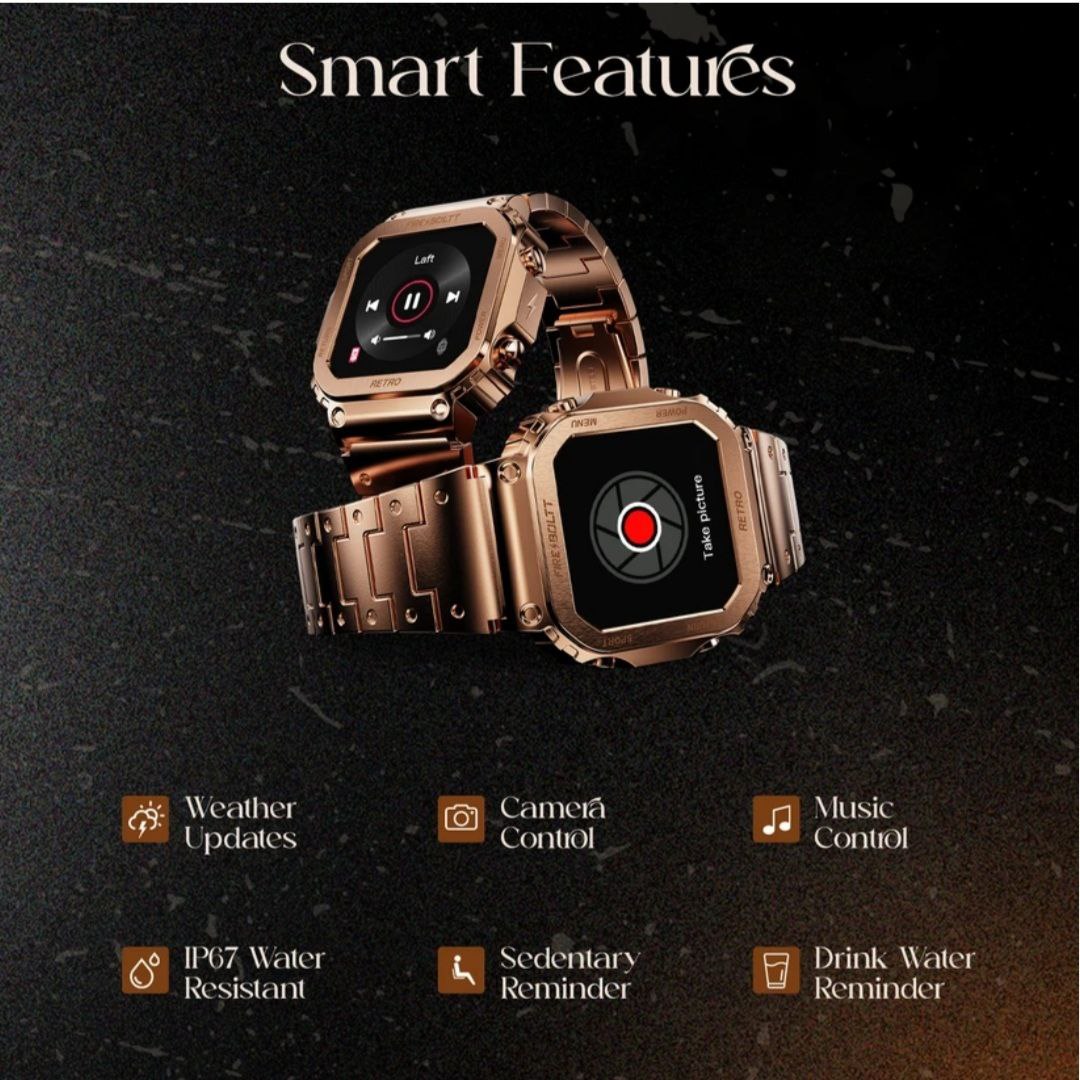 Fire-Boltt Retro Outdoor Smartwatch | Rugged & Durable | Adventure Smartwatch